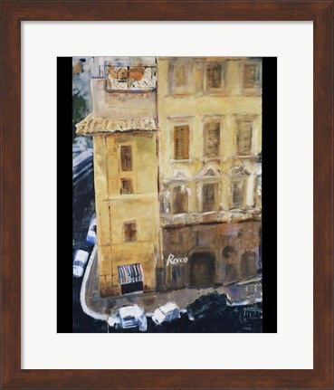 Framed Italian Street Corner Print