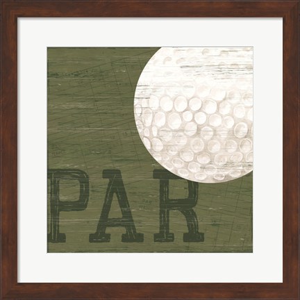 Framed Golf Days XII-Par Print