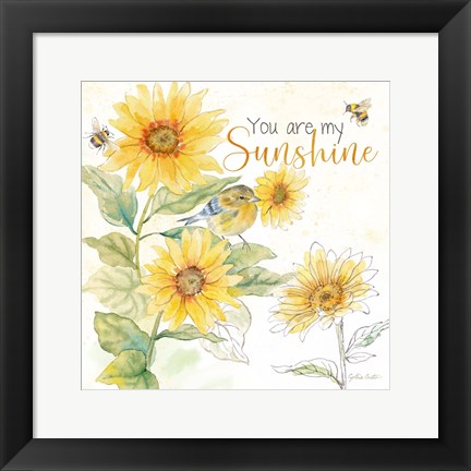 Framed Be My Sunshine IV Print