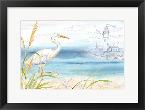 Framed By the Seashore I Print