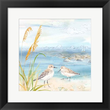 Framed By the Seashore V Print