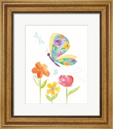 Framed Dreams Take Flight on White VIII Print