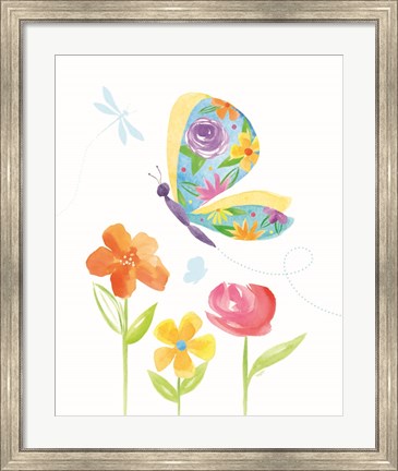 Framed Dreams Take Flight on White VIII Print