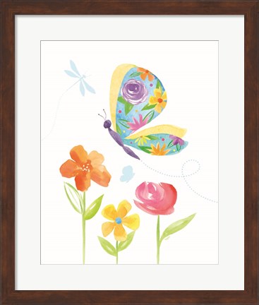 Framed Dreams Take Flight on White VIII Print