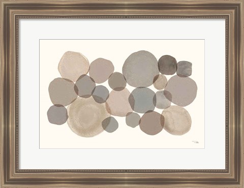 Framed Stone Echoes neutral I Print