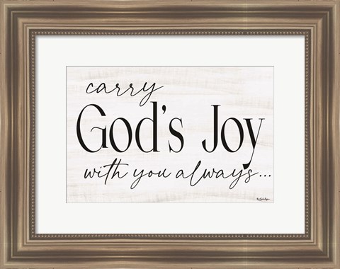 Framed God&#39;s Joy Print