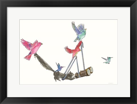 Framed Bird Watching Print