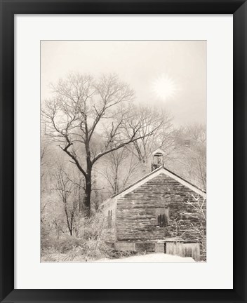 Framed Deserted Schoolhouse Print