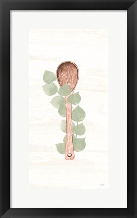 Framed Kitchen Utensils - Wooden Spoon Print