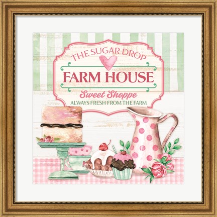 Framed Sweet Shoppe Print