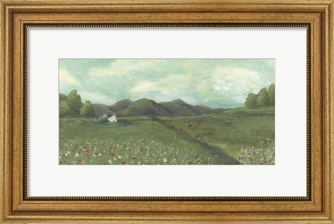 Framed Cottage in the Spring Print