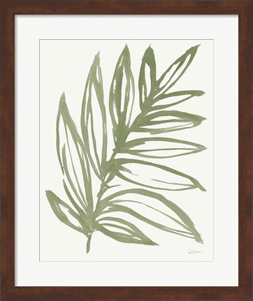 Framed Nature in Sage I Print