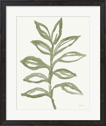 Framed Nature in Sage II Print