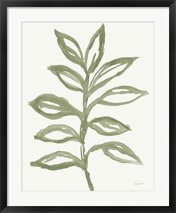 Framed Nature in Sage II Print