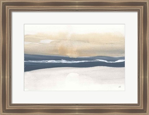 Framed Tonal Blue Gray IV Crop Print