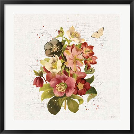 Framed Vintage Petals VIII Print