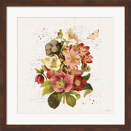 Framed Vintage Petals VIII Print