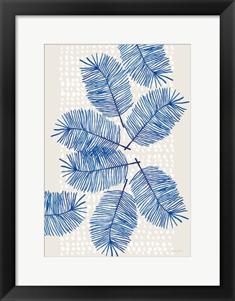 Framed Modern Leaves I Print