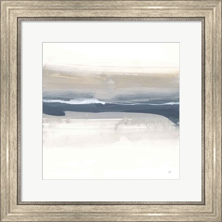 Framed Tonal Blue Gray III Print