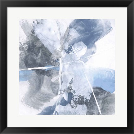 Framed White Line Blues IV Print