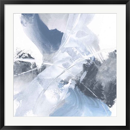 Framed White Line Blues II Print