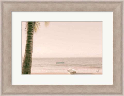 Framed Dominican Fishing Boats Print