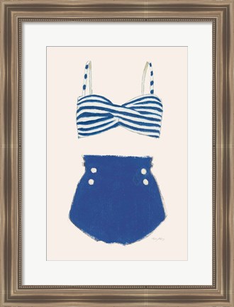 Framed Retro Swimwear II Print