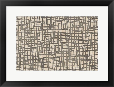 Framed Endless Squares Natural Print