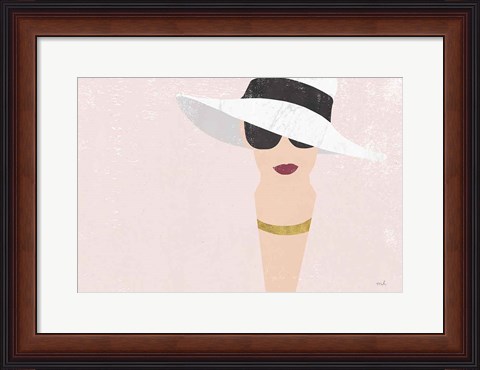 Framed Fashion Forward Rose Gold Print