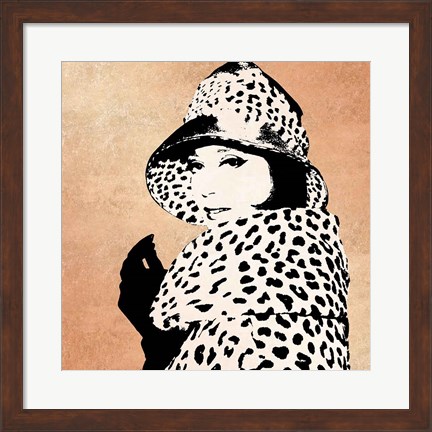 Framed Fashion News II Rose Gold Print