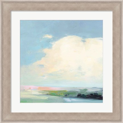 Framed Colorful Horizon II Bright Print