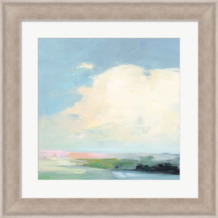 Framed Colorful Horizon II Bright Print