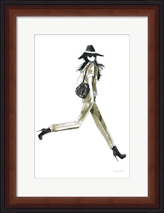 Framed Out On the Town I Olive Print