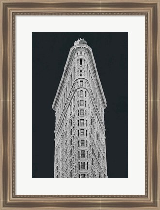 Framed Flatiron Building on Black Print