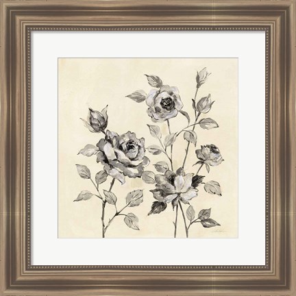 Framed Spring Graphic Floral Print