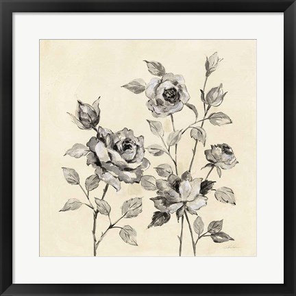 Framed Spring Graphic Floral Print