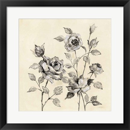 Framed Spring Graphic Floral Print