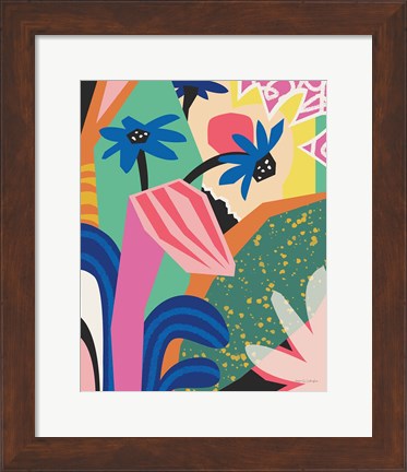 Framed Blue Daisies Print