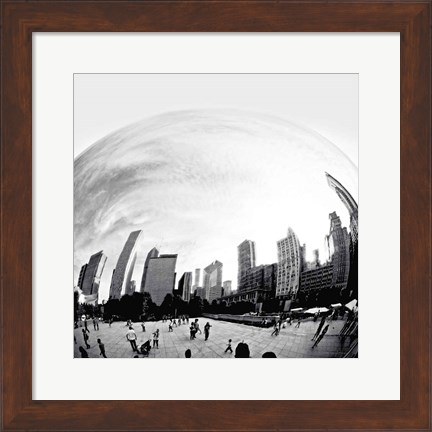 Framed Bean Chicago Bold Sq Print