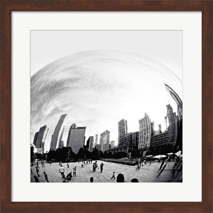 Framed Bean Chicago Bold Sq Print