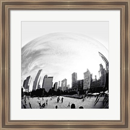 Framed Bean Chicago Bold Sq Print