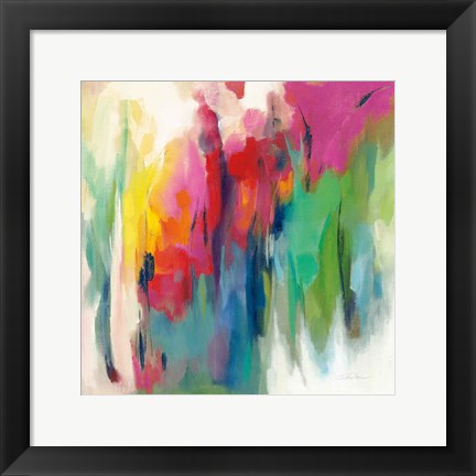 Framed Bright March Rainbow Print