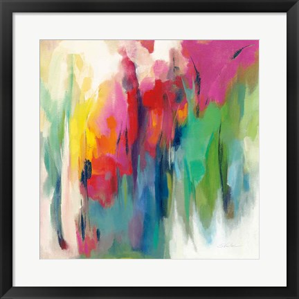 Framed Bright March Rainbow Print