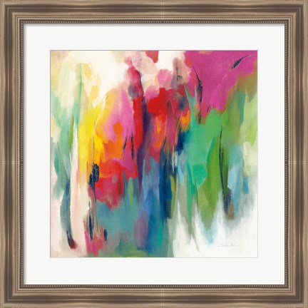 Framed Bright March Rainbow Print