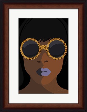 Framed Accessorize I Peri Lips Print