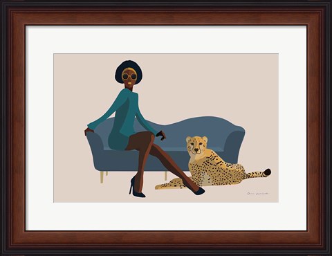 Framed Wild Lounge III Print