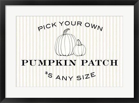 Framed Pumpkin Patch Print