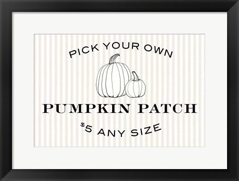 Framed Pumpkin Patch Print