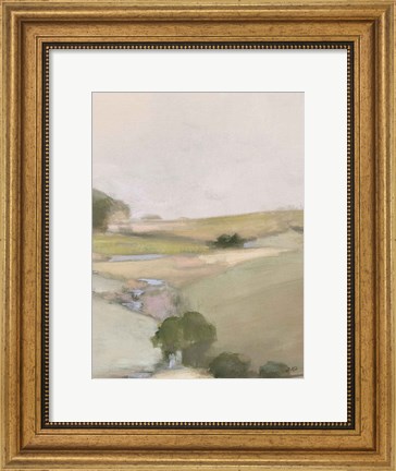 Framed Dream Valley II Neutral Crop II Print