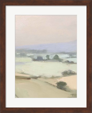 Framed Dream Valley I Neutral Crop II Print